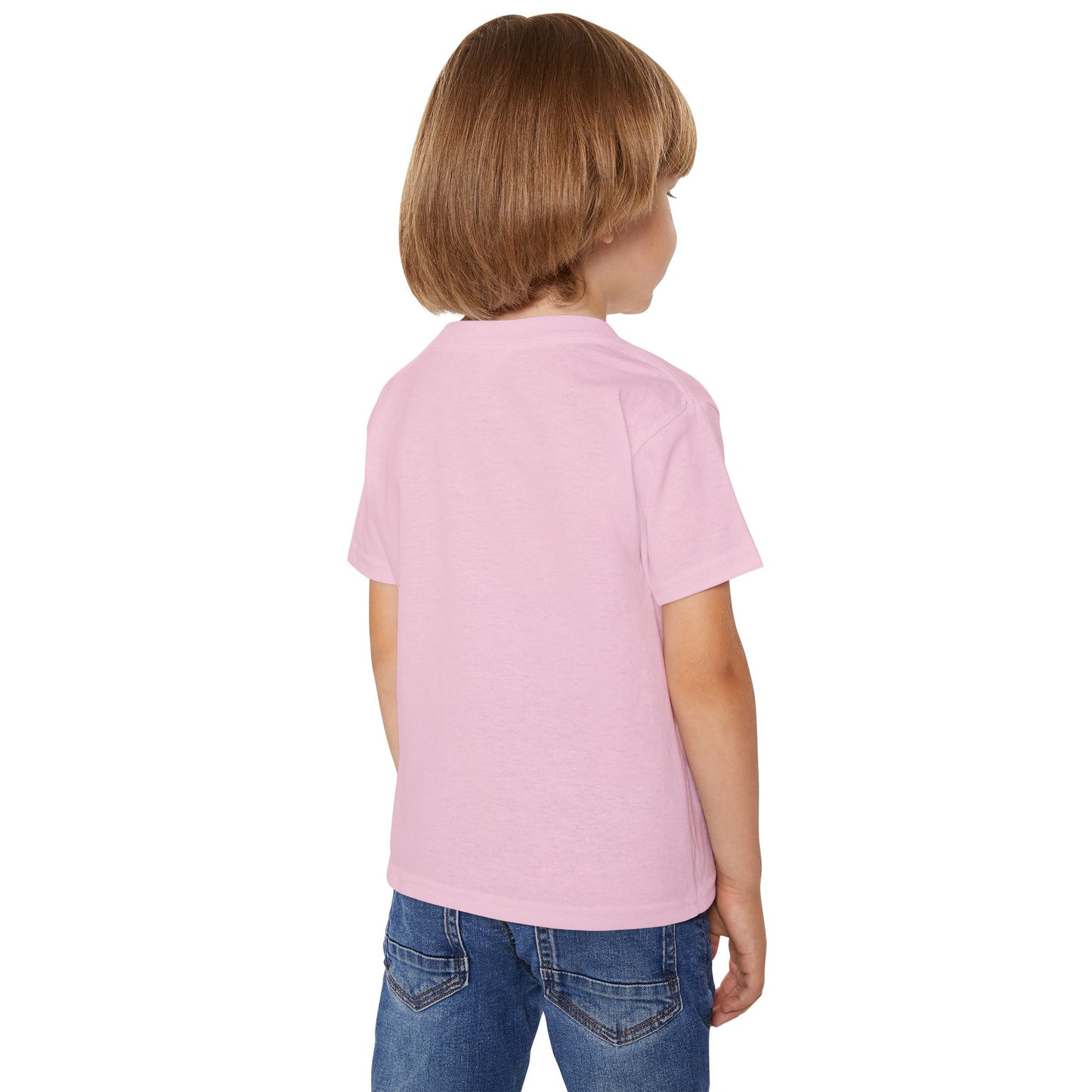 Toddler Simple Christin T-shirt with White Cross (Gildan Product)