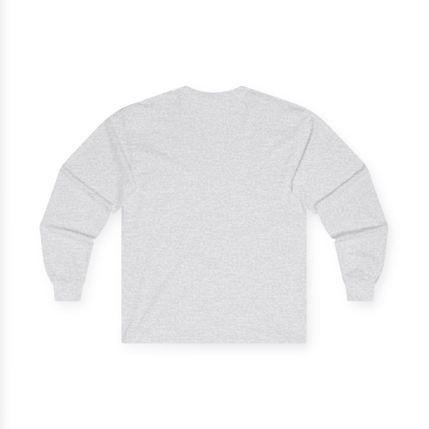 Unisex Simple Christian 100% Cotton Long Sleeve with White Cross (Gildan Product)