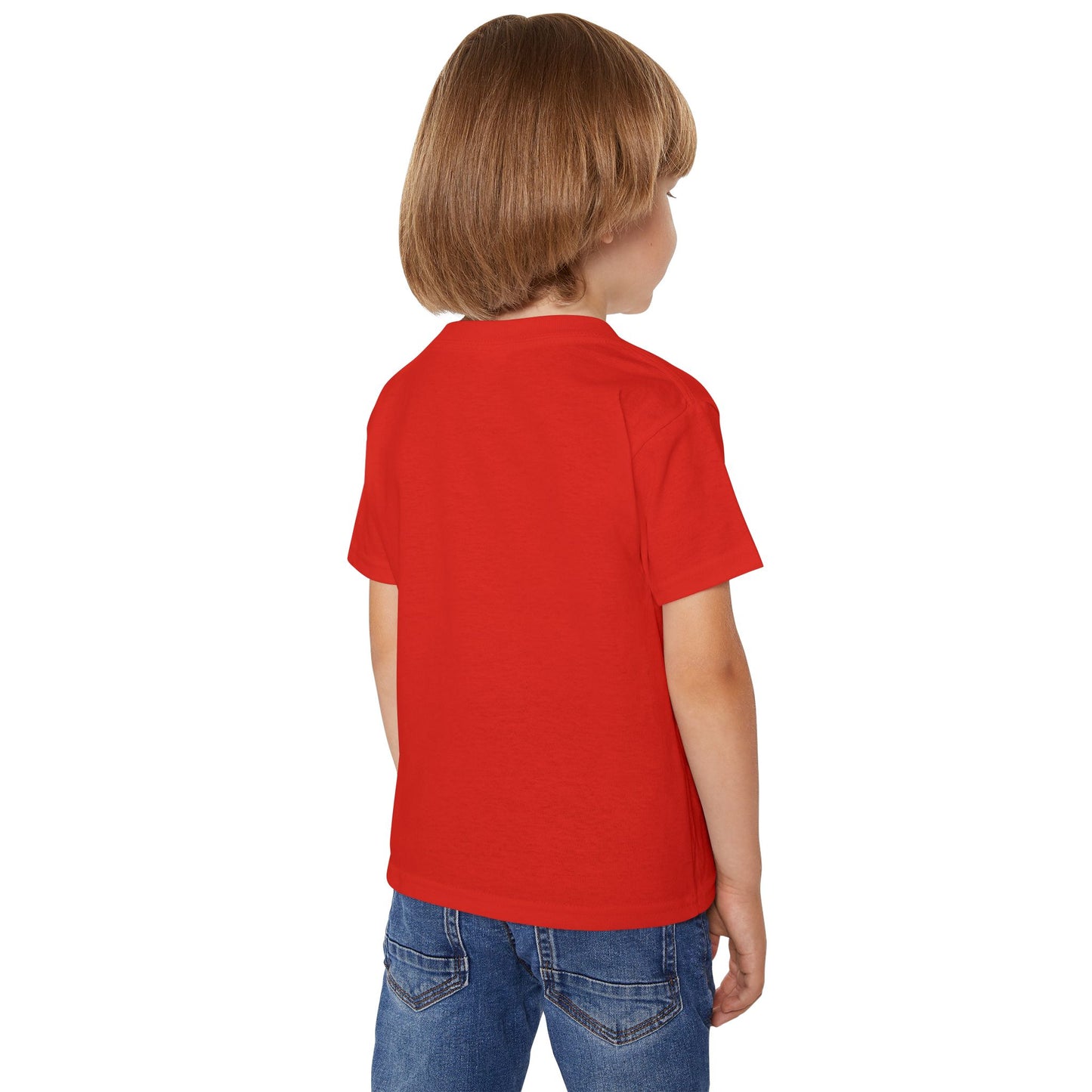 Toddler Simple Christin T-shirt with White Cross (Gildan Product)