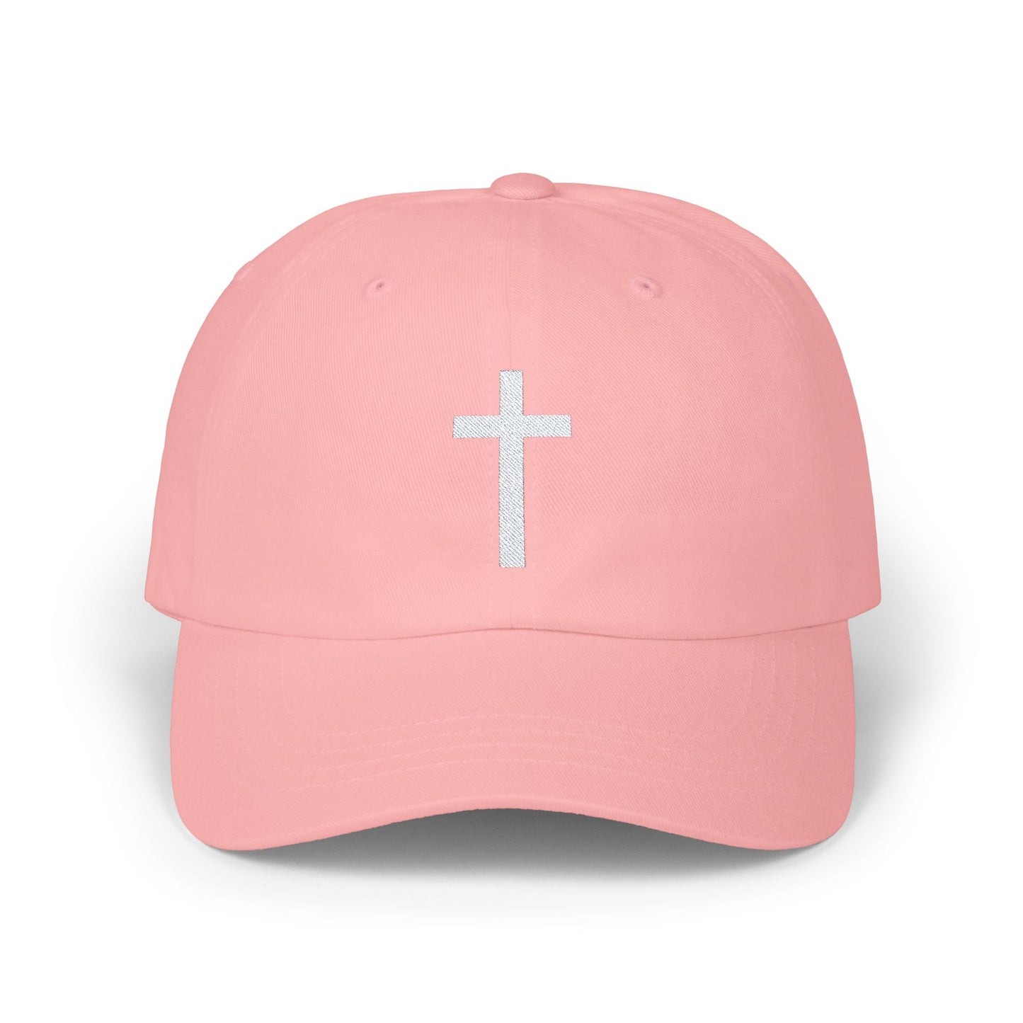 Classic Dad Cap with White Cross Design