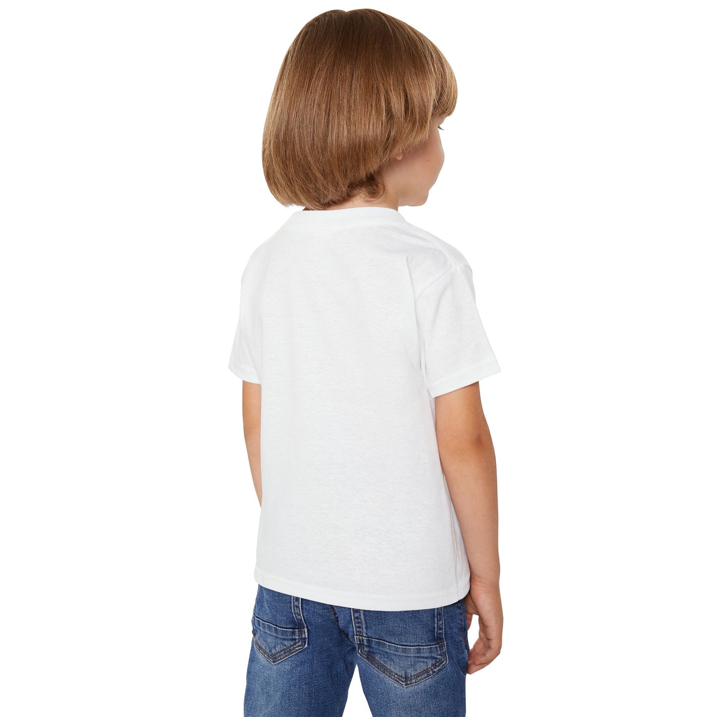 Toddler Simple Christian T-shirt with Black Cross (Gildan Product)