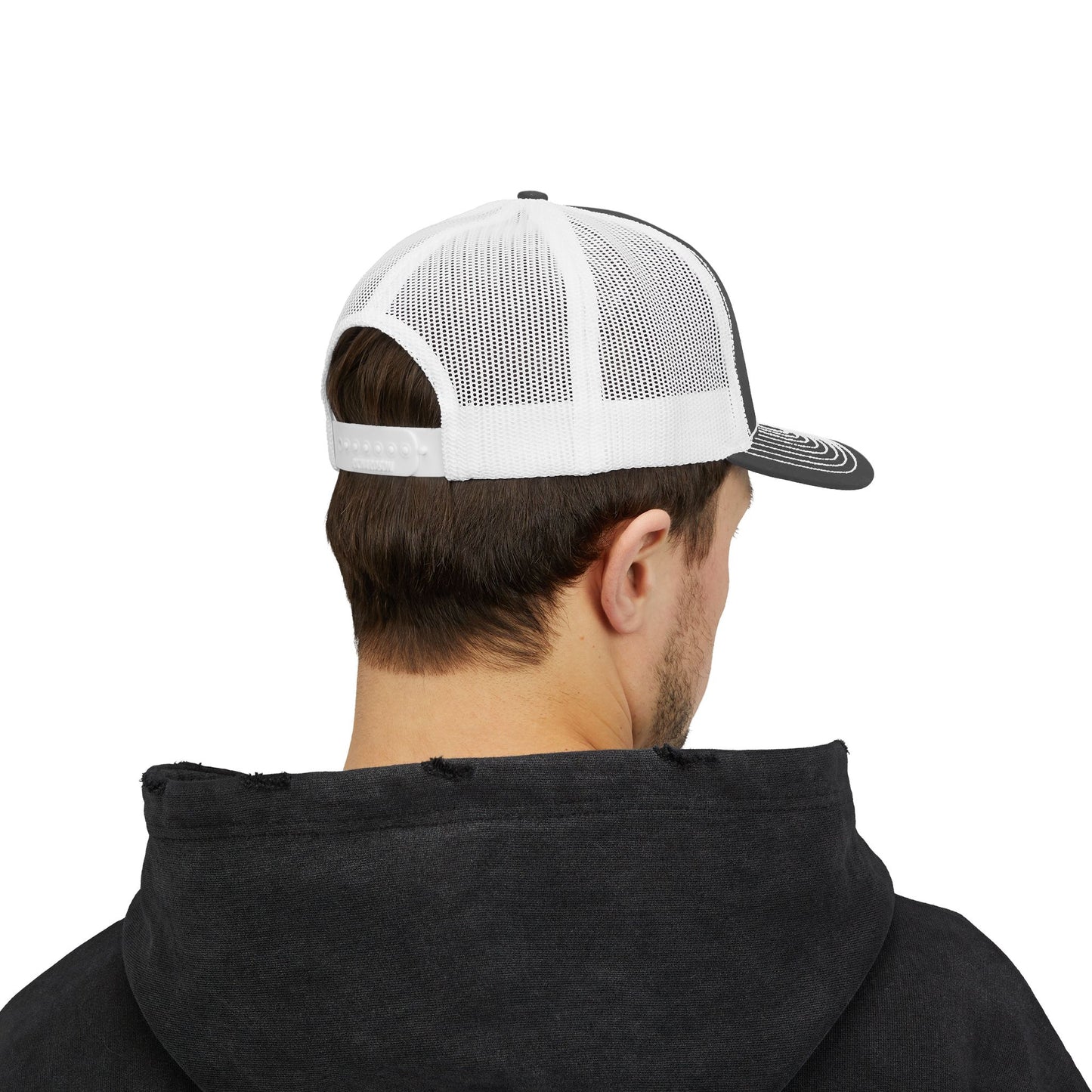 Snapback Trucker Cap with White Cross