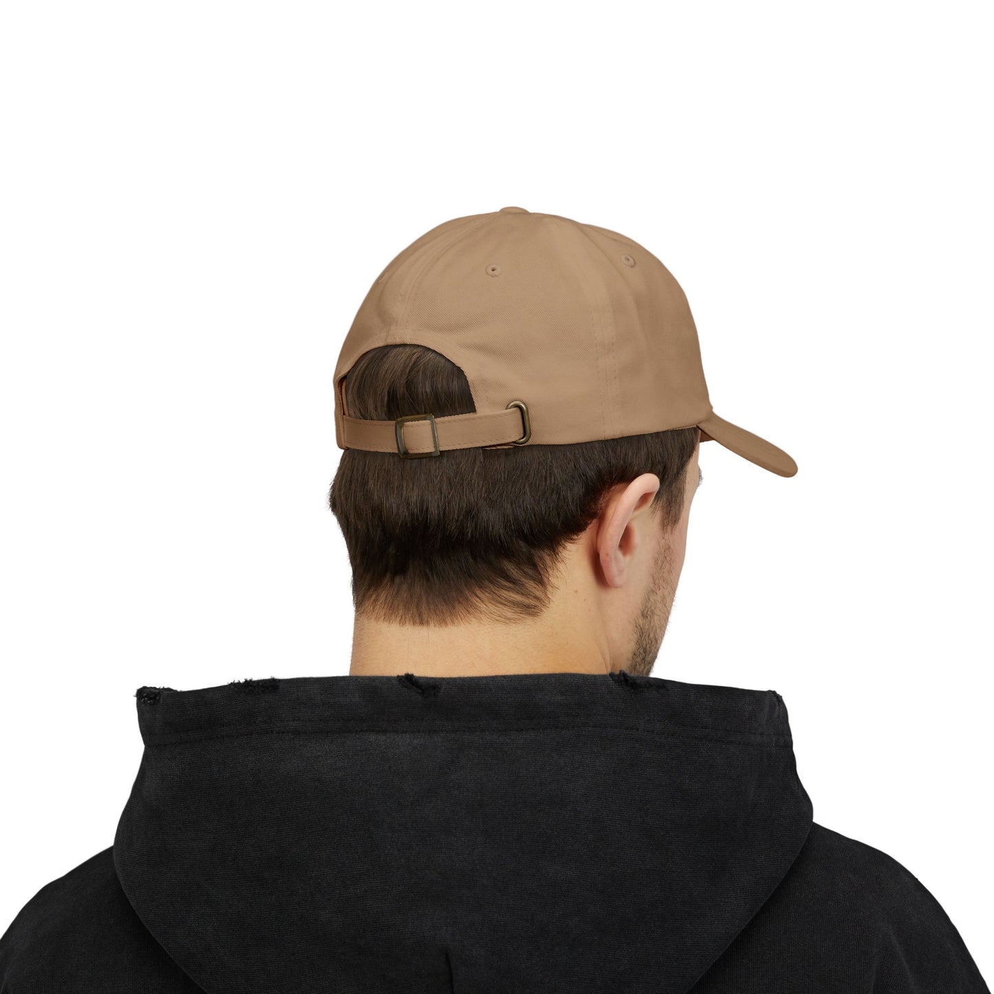 Classic Dad Cap with Black Cross Design