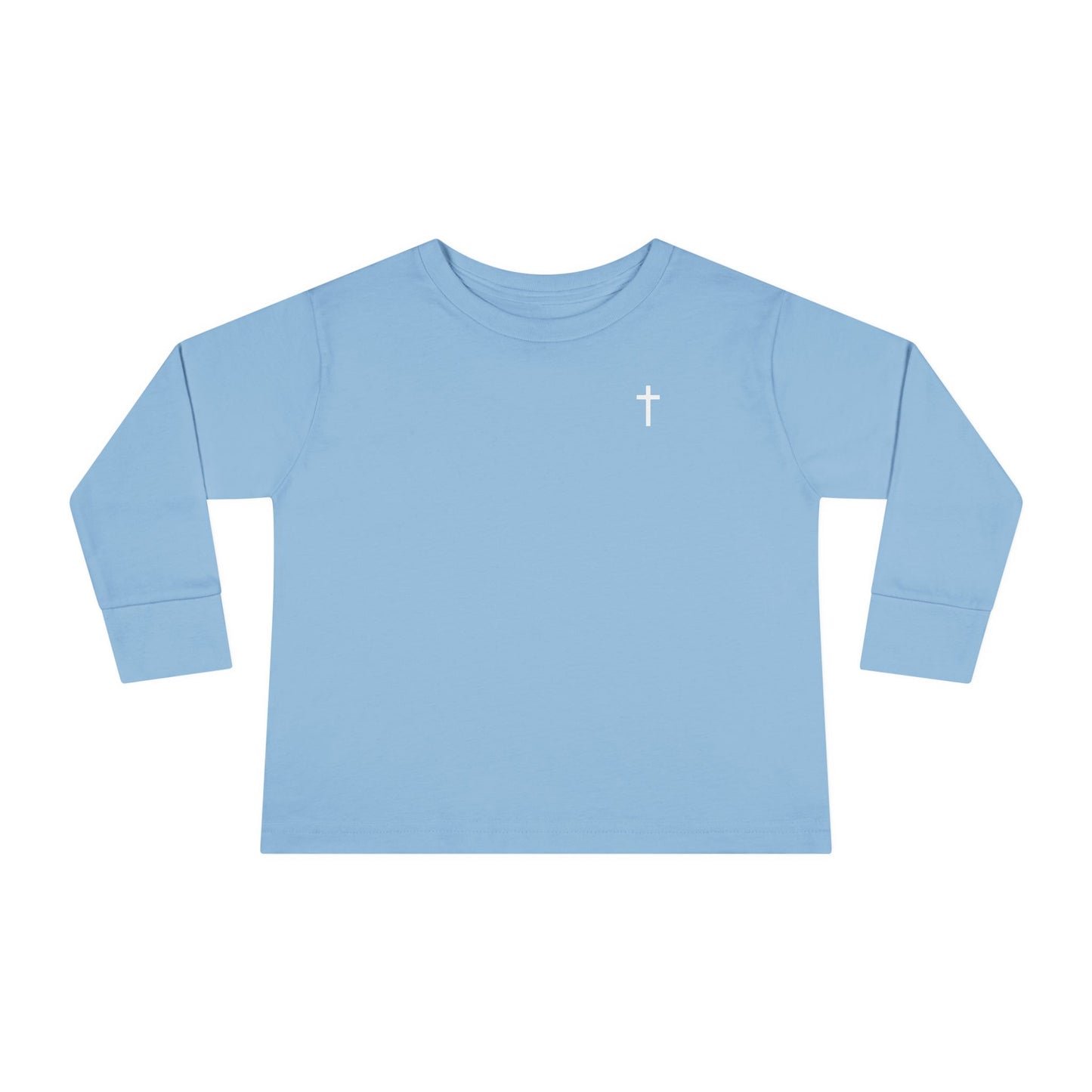 Toddler Long Sleeve Tee with White Cross