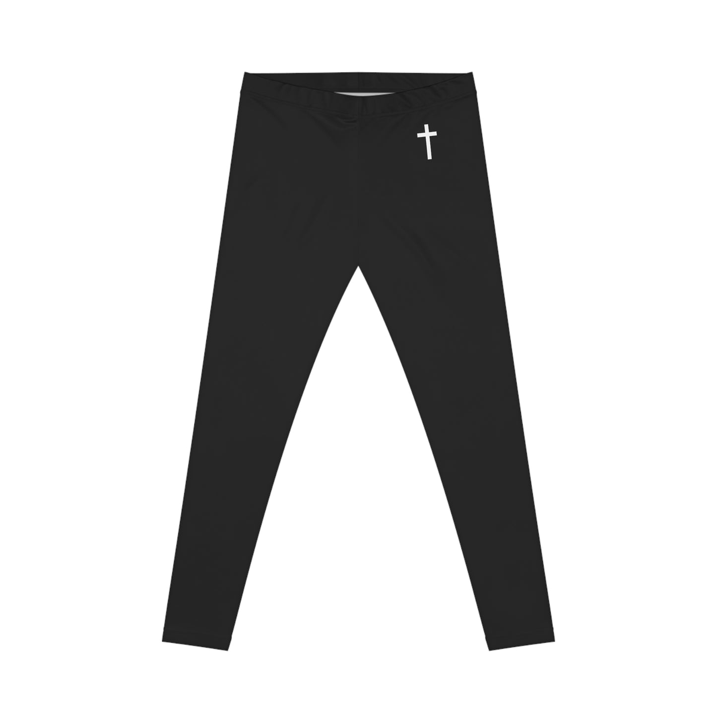 Women's Casual Leggings with White Cross