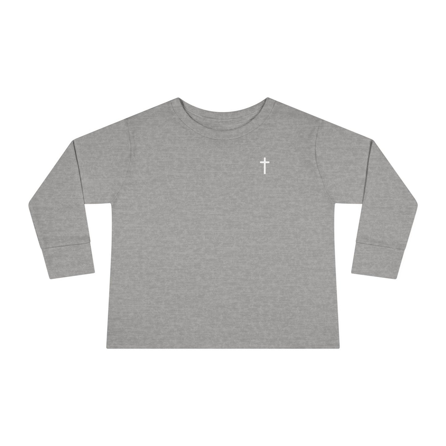 Toddler Long Sleeve Tee with White Cross