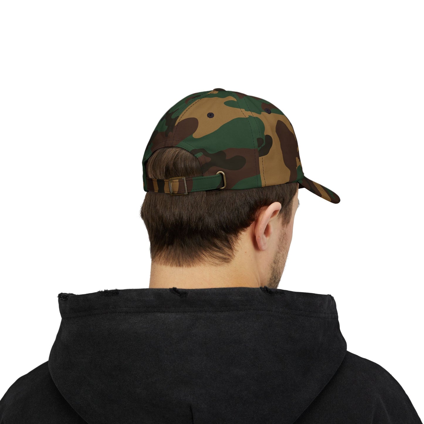 Classic Dad Cap with Black Cross Design