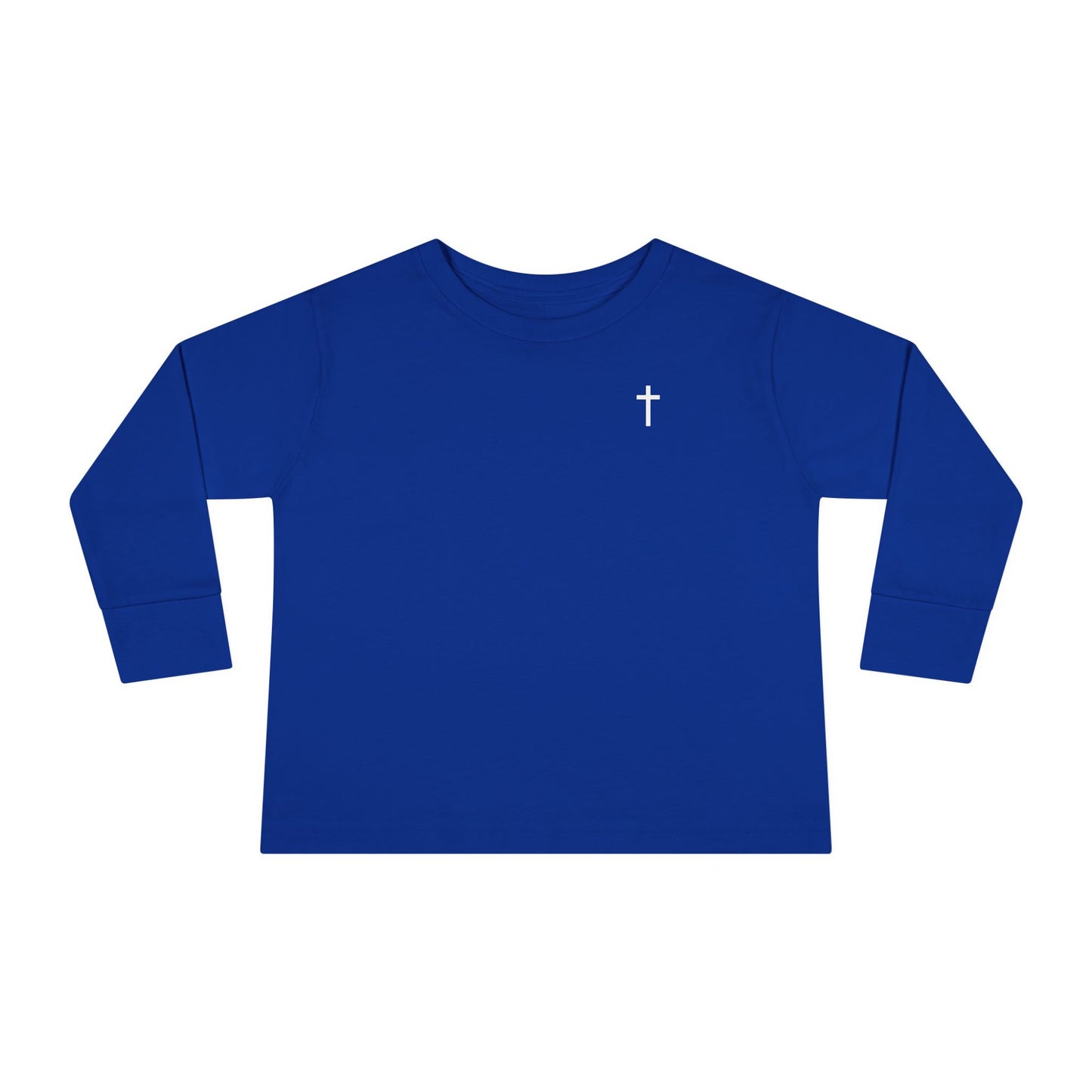 Toddler Long Sleeve Tee with White Cross