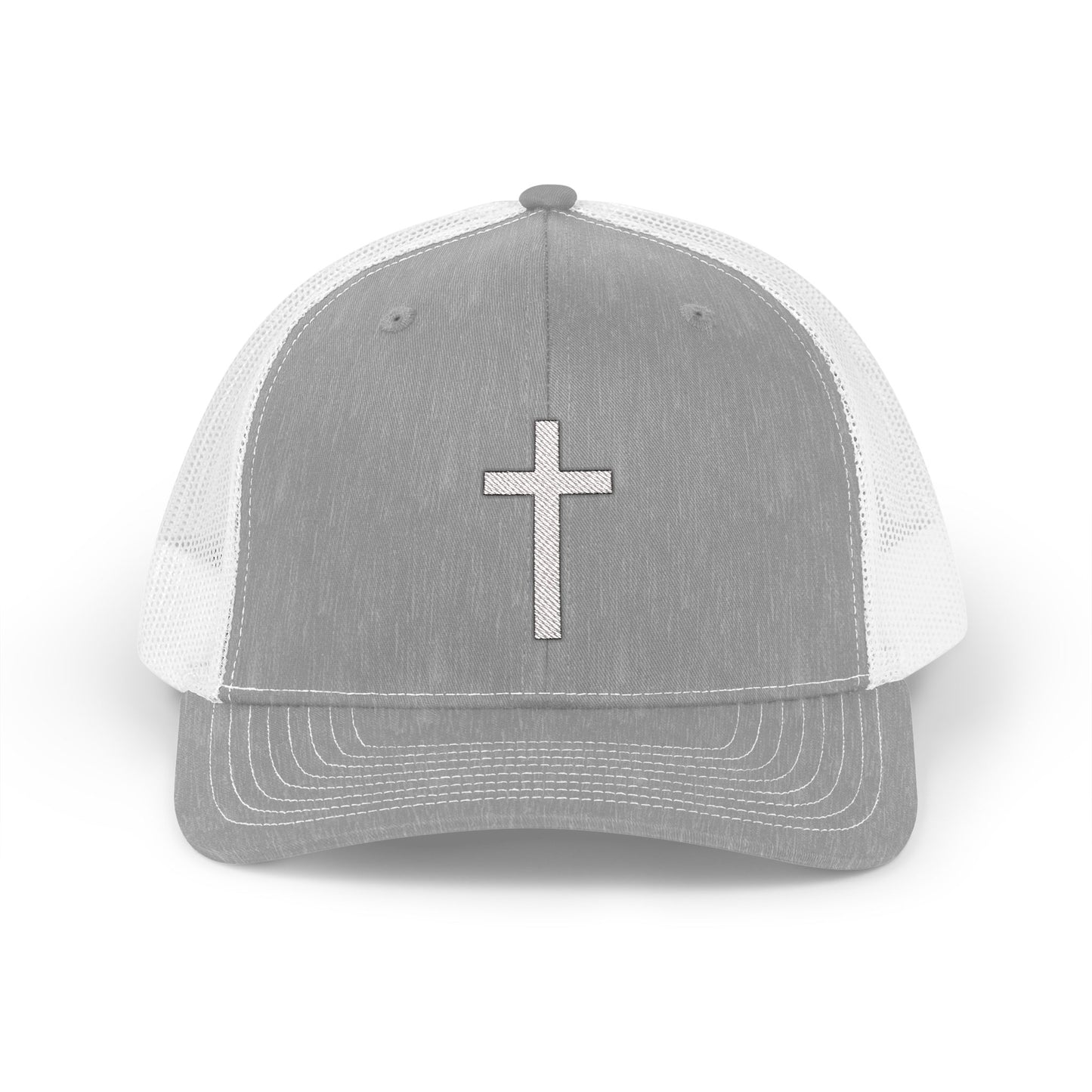 Snapback Trucker Cap with White Cross