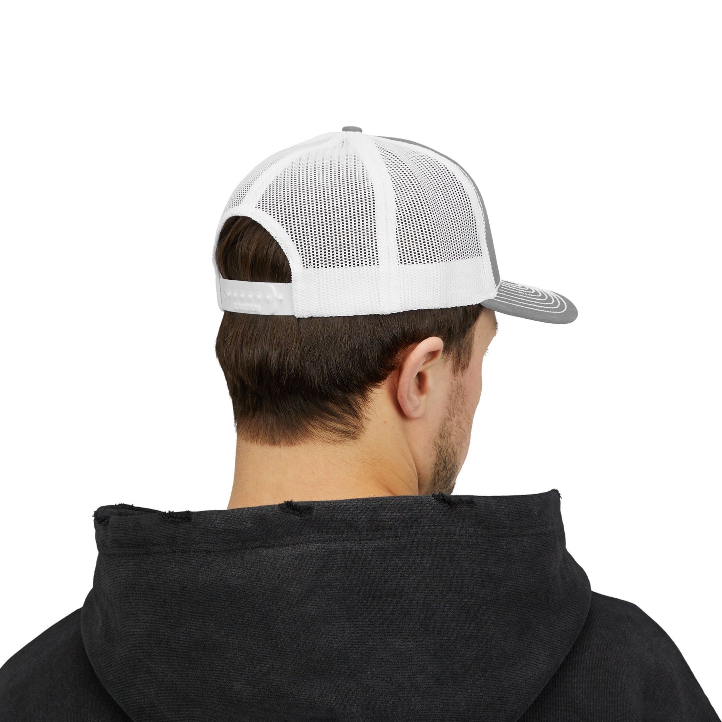 Snapback Trucker Cap with White Cross