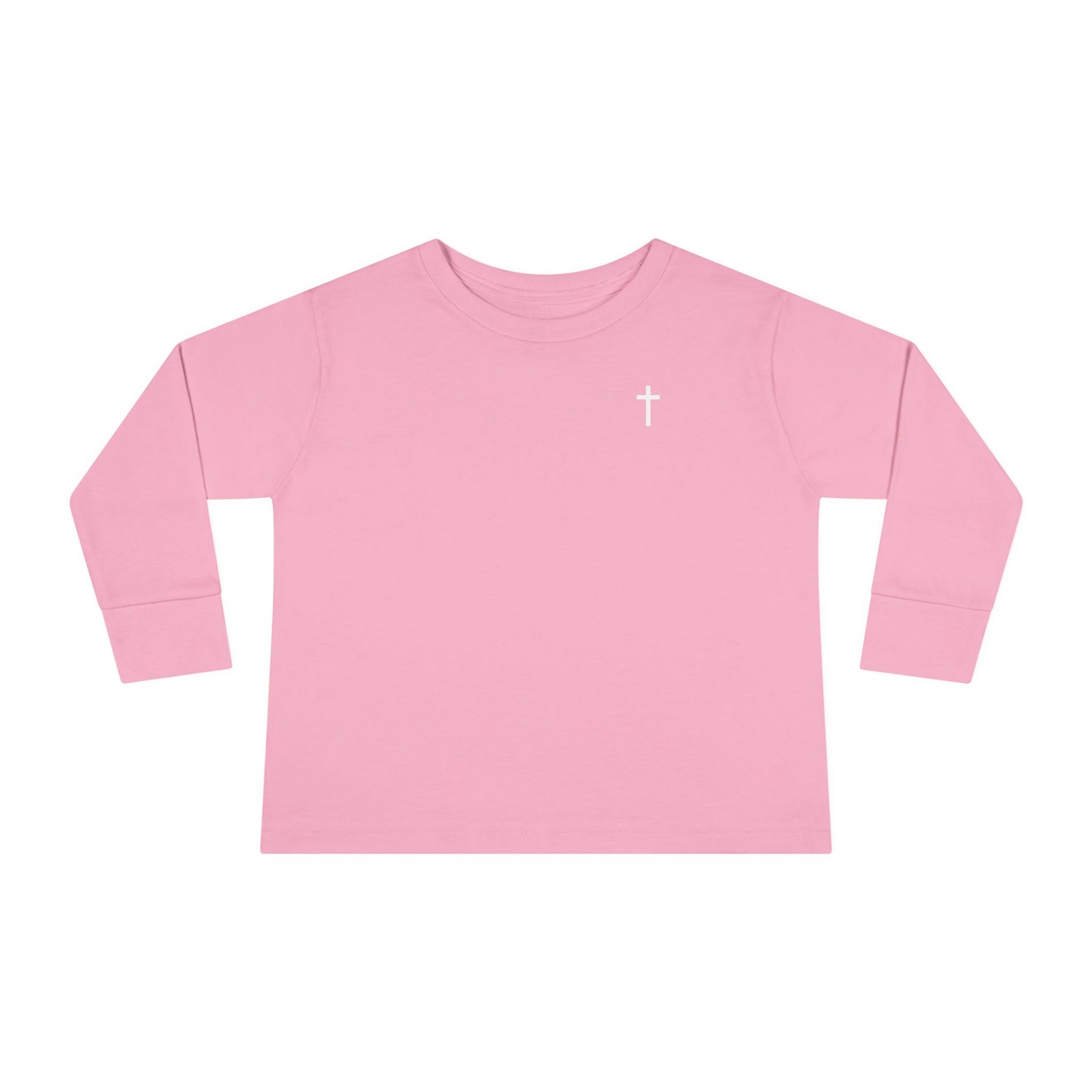 Toddler Long Sleeve Tee with White Cross