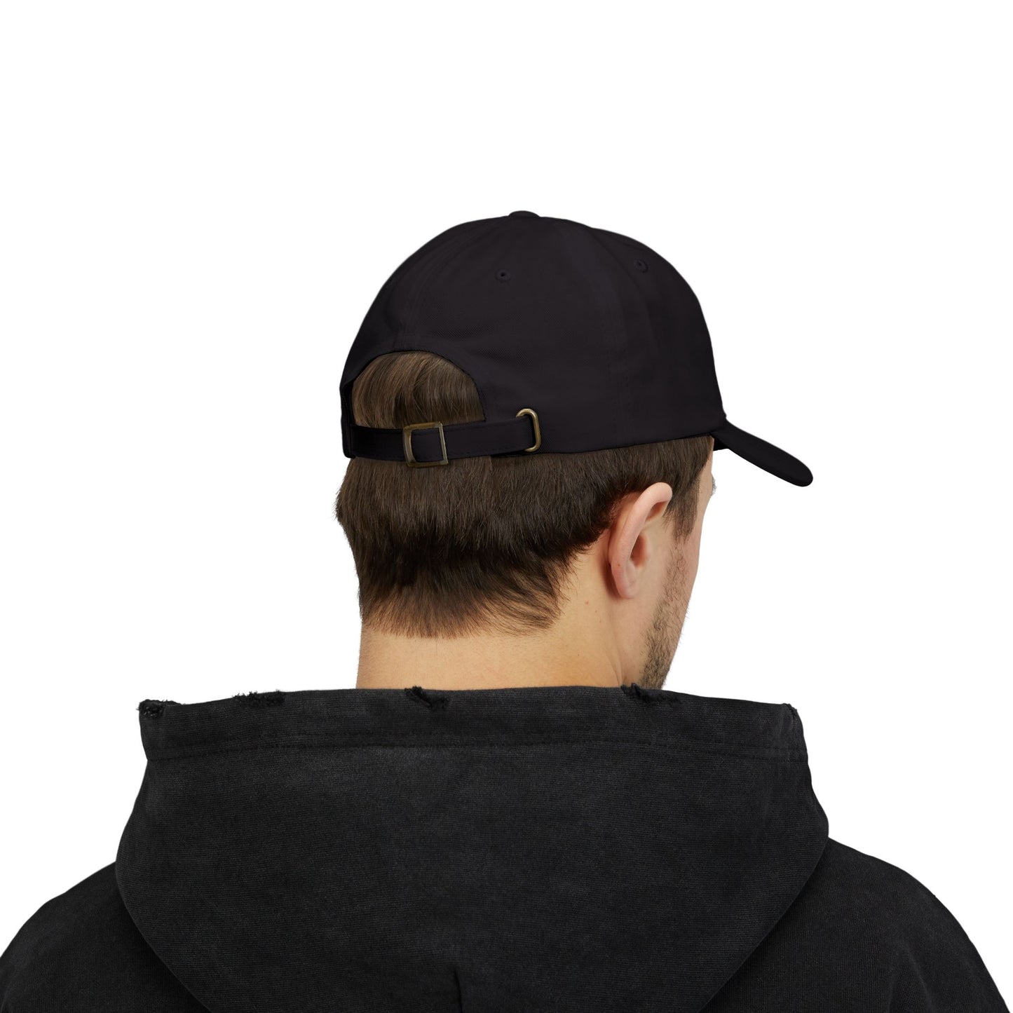 Classic Dad Cap with Black Cross Design